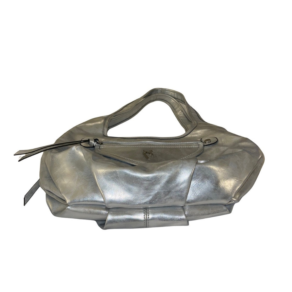 Simply Vera Vera Wang Shoulder Handbag Purse Hobo Silver Y2K