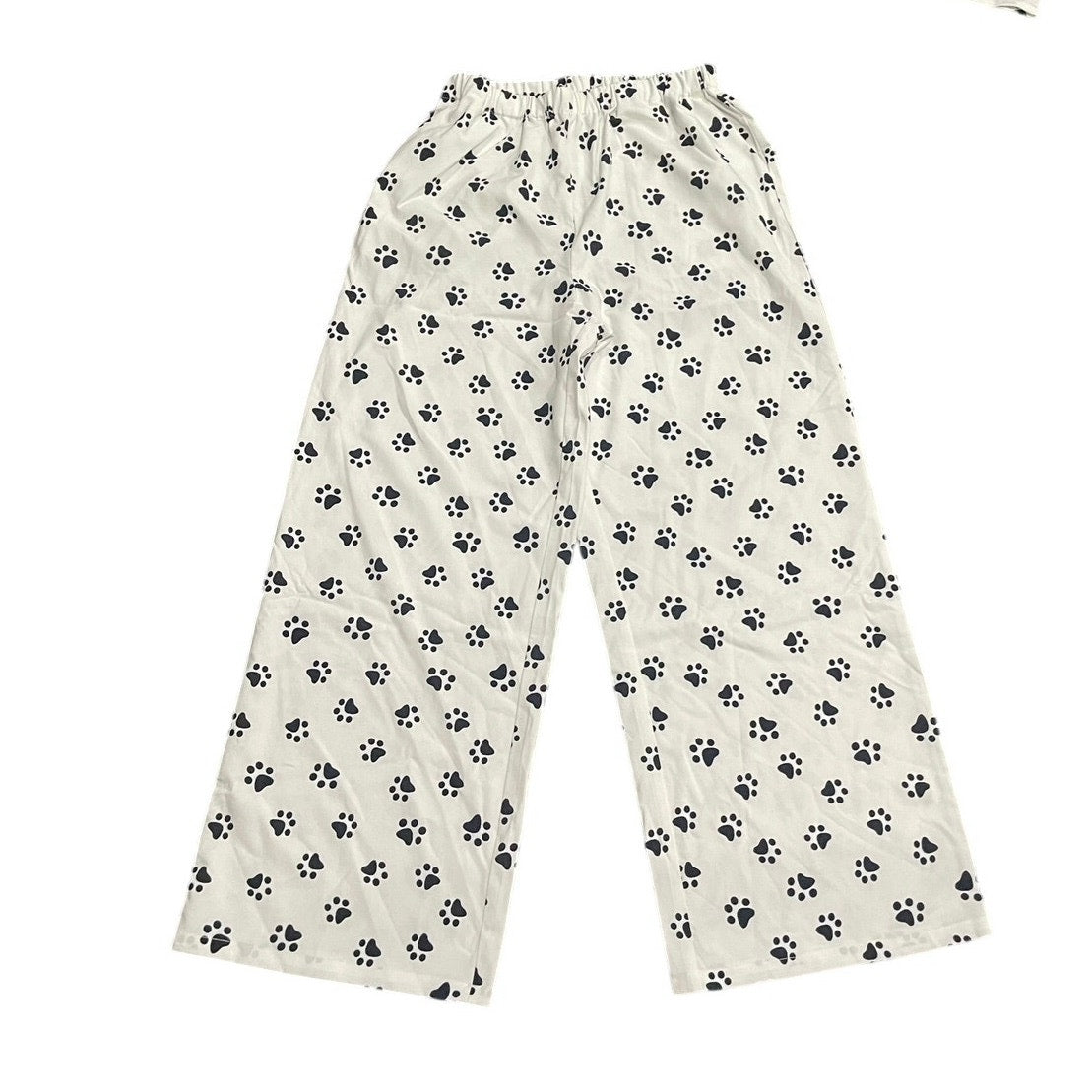 Cider Two Piece Loungewear Pajama Set SZ S Cat Paw Novelty Print Sleepwear NWT