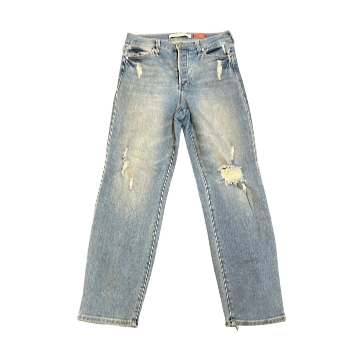 Celebrity Pink The Eleven Distressed Slim Straight Jeans SZ 11/30 80s inspired
