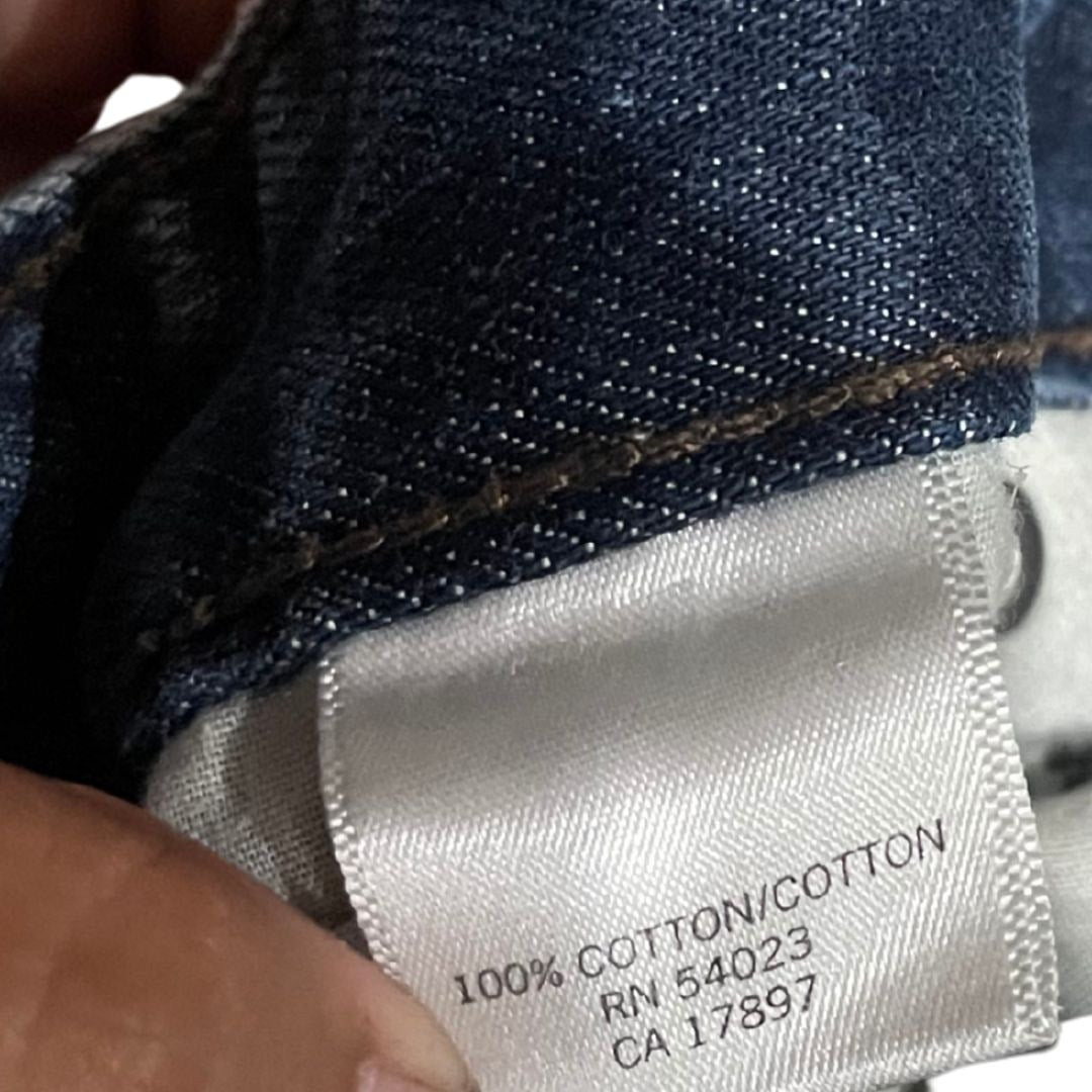 Banana Republic Slim Straight Denim Jeans Size 33X34 100% Cotton Casual