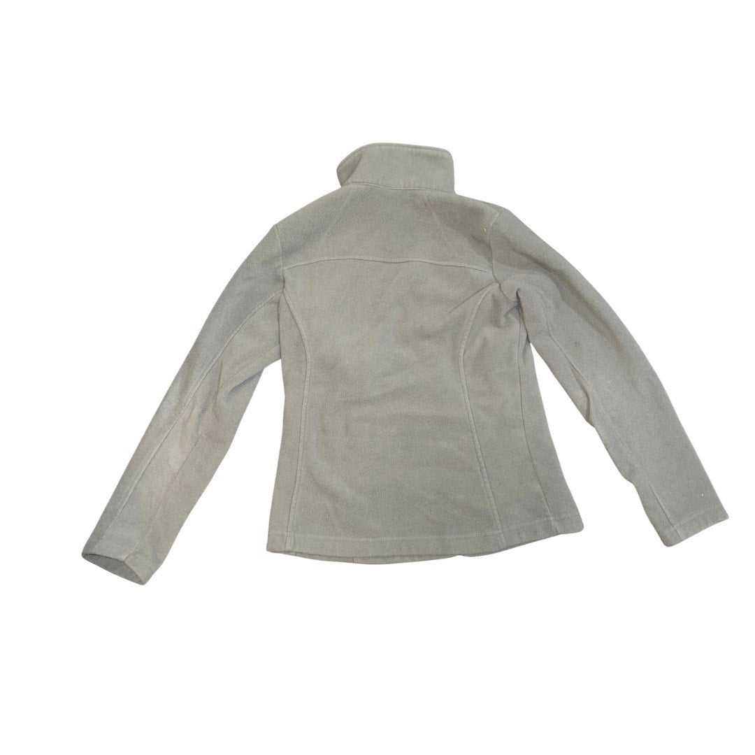 Columbia Bundle Gray Black Mock Neck Fleece Jacket Full Zip Small Lightweight