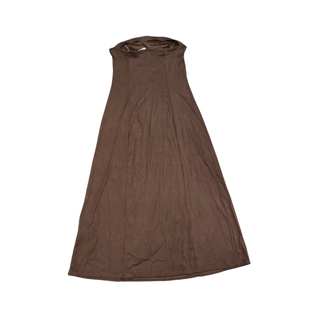 Urban Renewal Remnants Ruched Brown Strapless Tube Maxi Dress Size Medium NWT