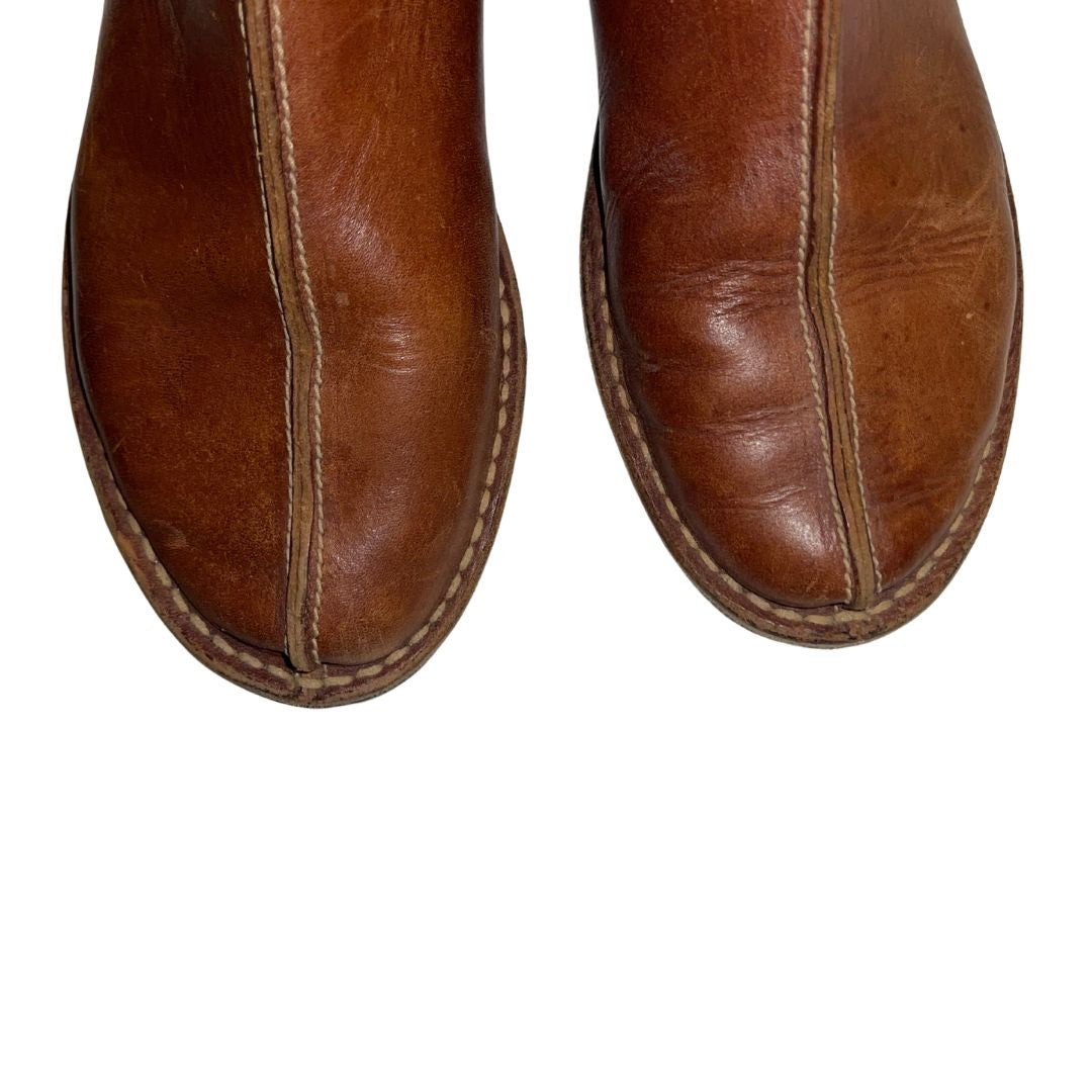Cole Haan Women's Leather Brown Chelsea Bootie F-4858 Boots Size 8