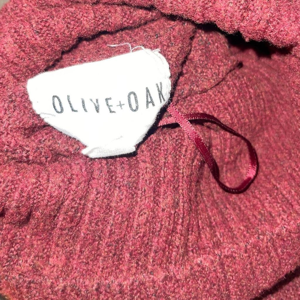 Olive and Oak Mock TurtleNeck Chunky Knit Sweater size medium