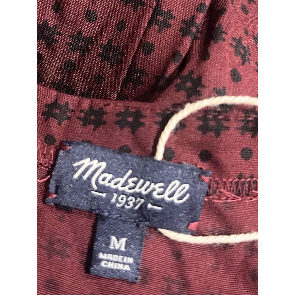 Madewell Burgundy Tank Pockets Relaxed Fit Jumpsuit Size Medium Coveralls Casual