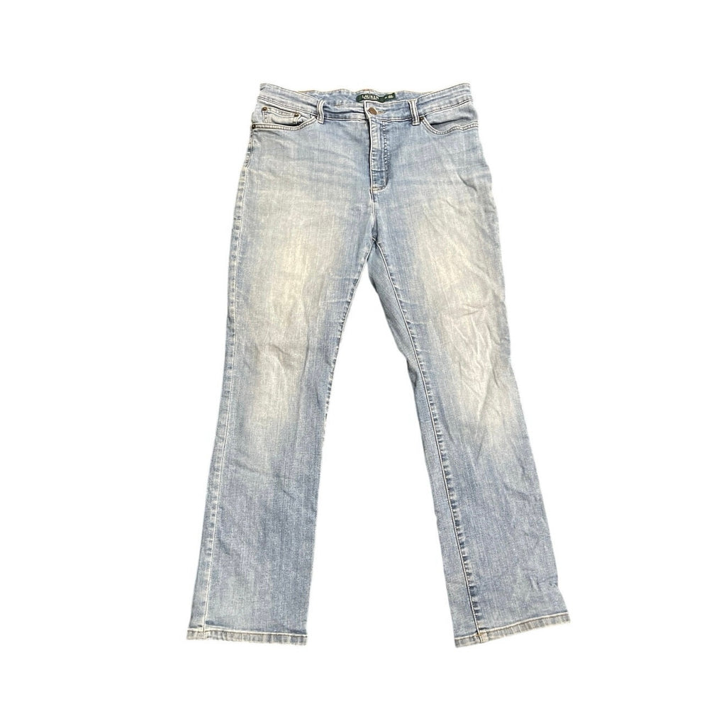 Lauren Ralph Lauren Premium Straight Denim Jeans Size 14 Streetwear Casual