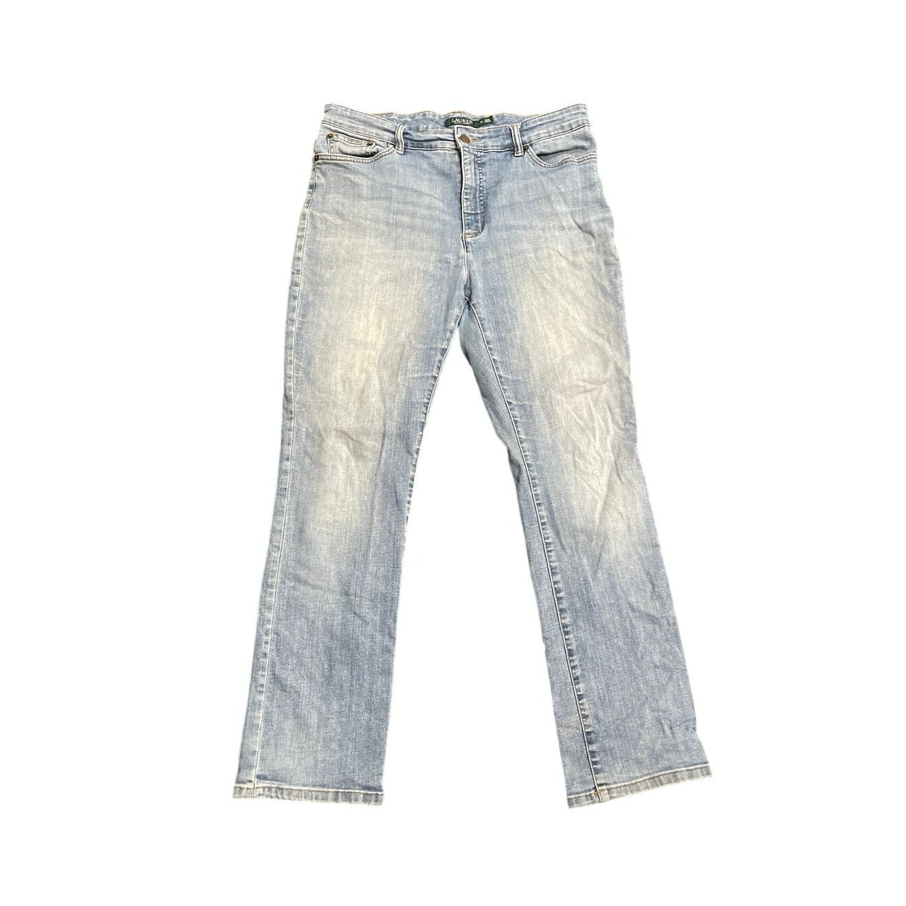 Lauren Ralph Lauren Premium Straight Denim Jeans Size 14 Streetwear Casual