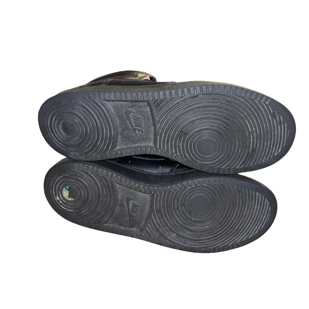 Nike Court Vision Mid Basketball Sneakers Tripple Black Size 10.5 Athletic NBA