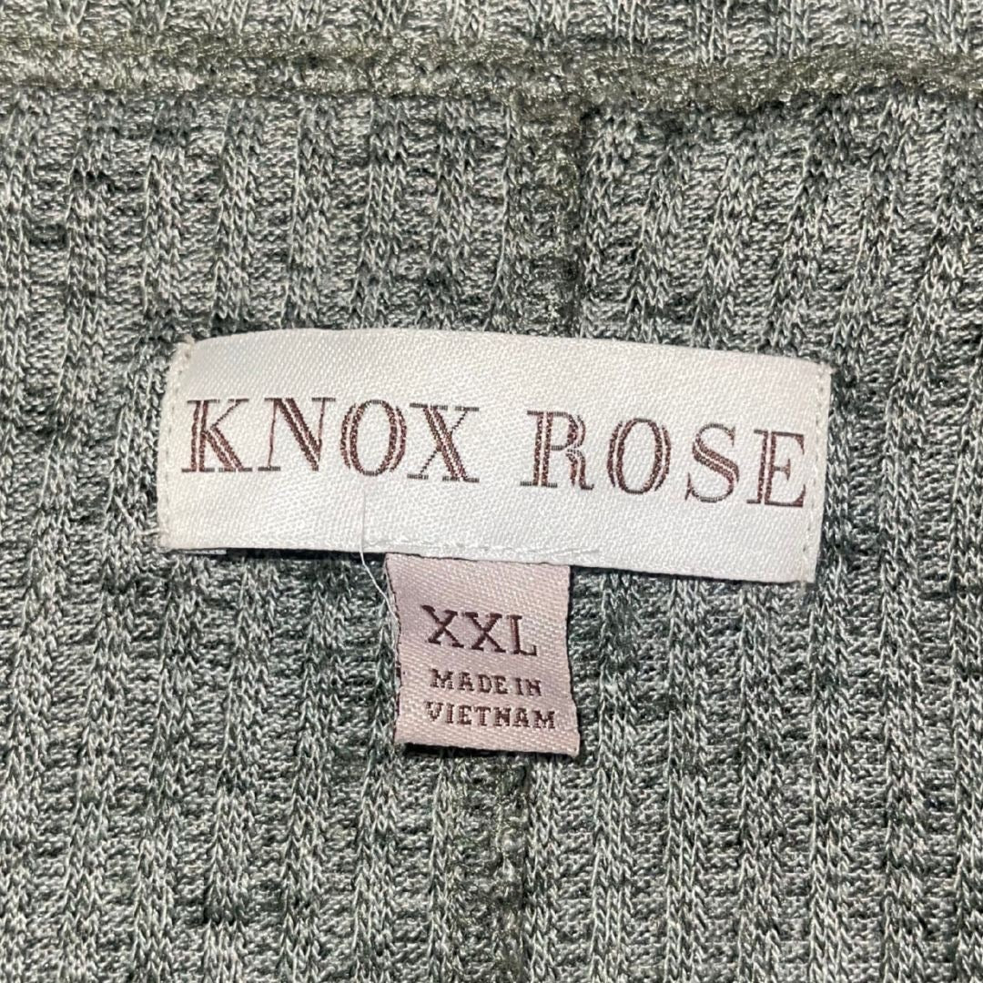 Know Rose Tie Dye Crewneck Sweater Top Green Size XXL Casual loungewear