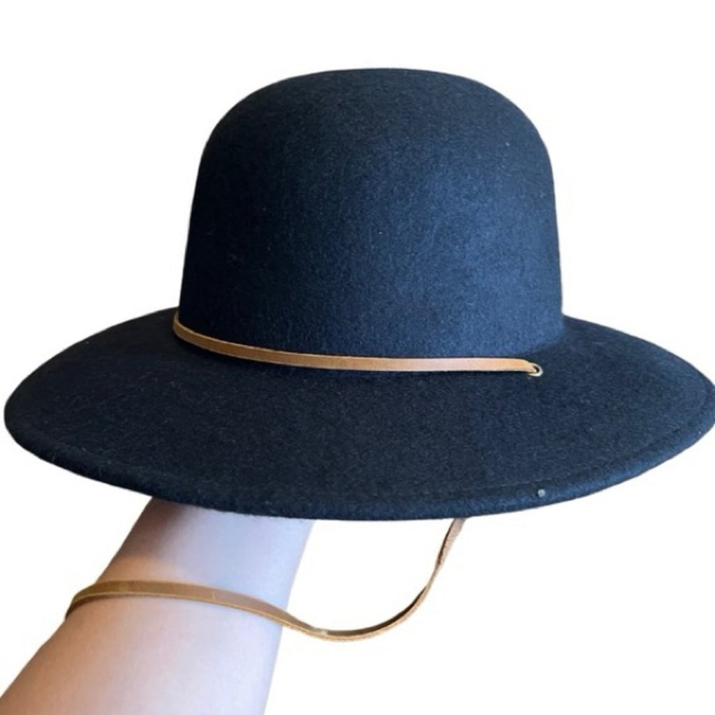 Brixton Tiller Hat wide brim felted Wool Unisex Fedora Adjustable size Large