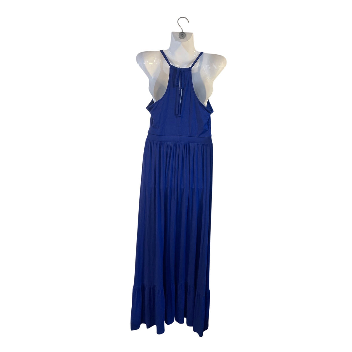 Old Navy Sleeveless Jersey Royal Blue Maxi Dress SZ S Flowing Summer Wear Resort