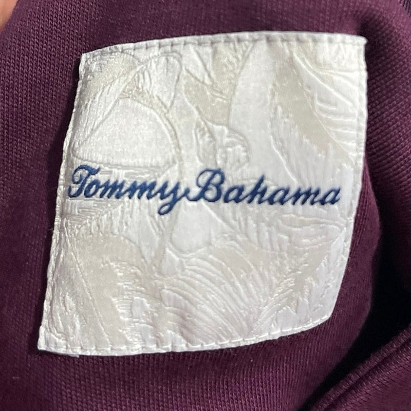Tommy Bahama 1/4 Zip Mock Neck Pullover Sweater XL Pima Cotton Casual Everyday