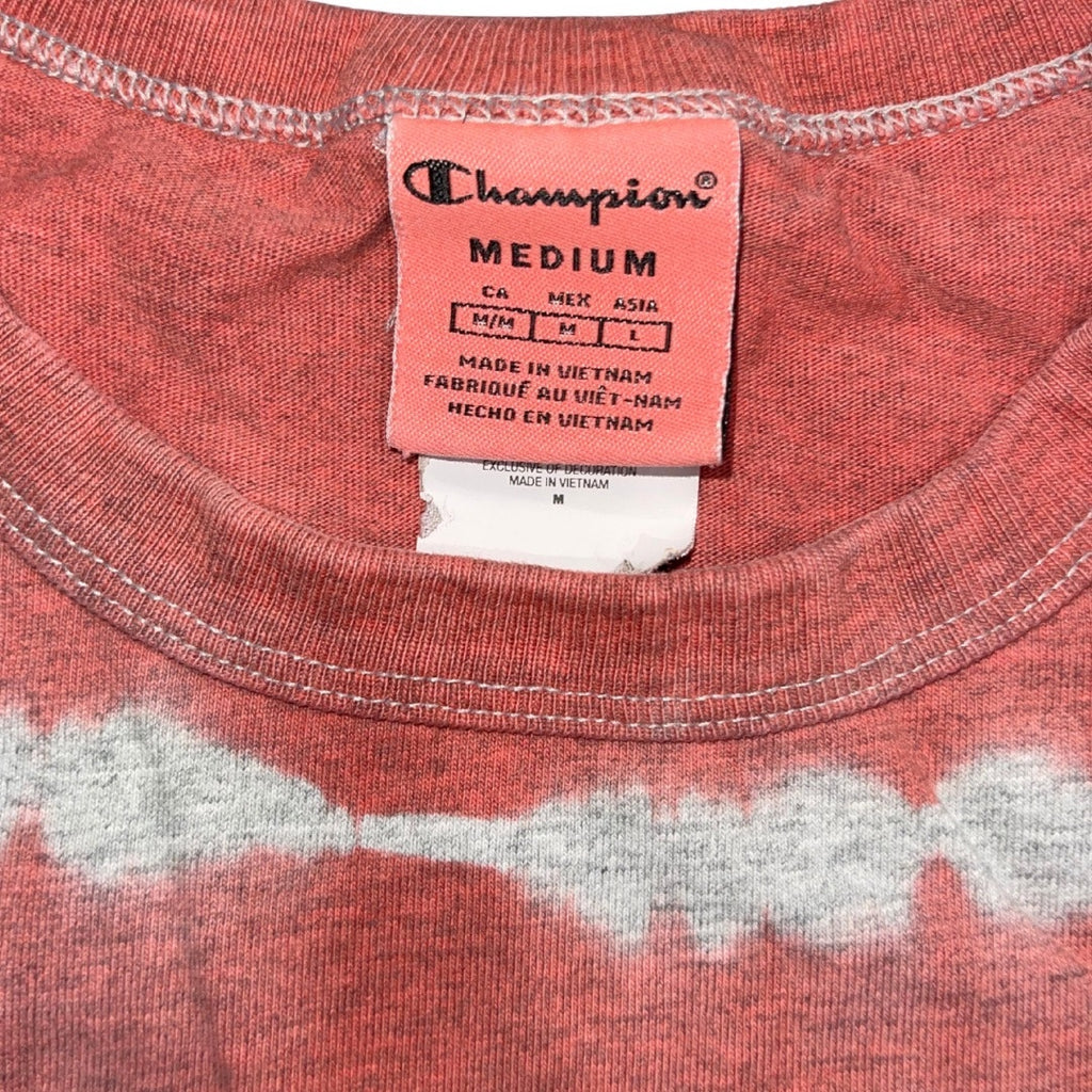 Champion Tie Dye Cropped Tee T-Shirt Short Sleeve Crewneck size medium