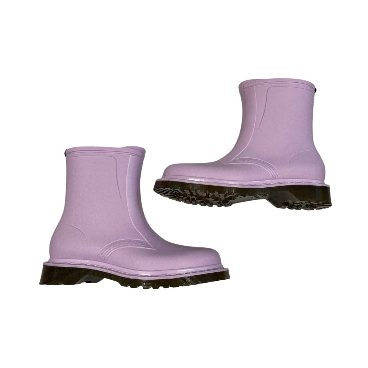 Dr. Martens 1460 Rain Pull on Waterproof Boot in Lilac SZ 9 NWB Rubber Heel