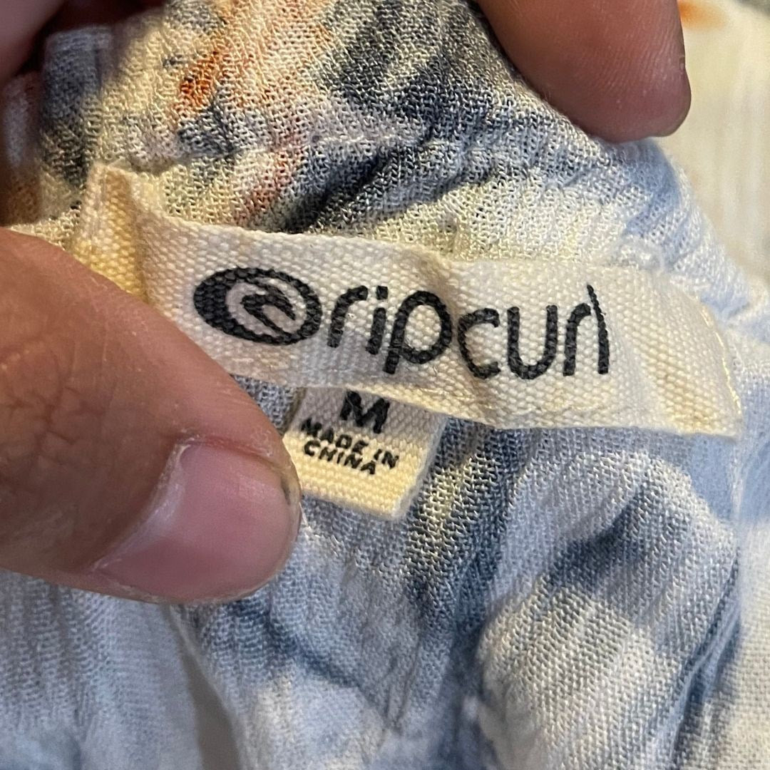 Rip Curl Diamond Bay Jumpsuit Floral SZ Medium NWT Smocked Boho Beachy One Piece