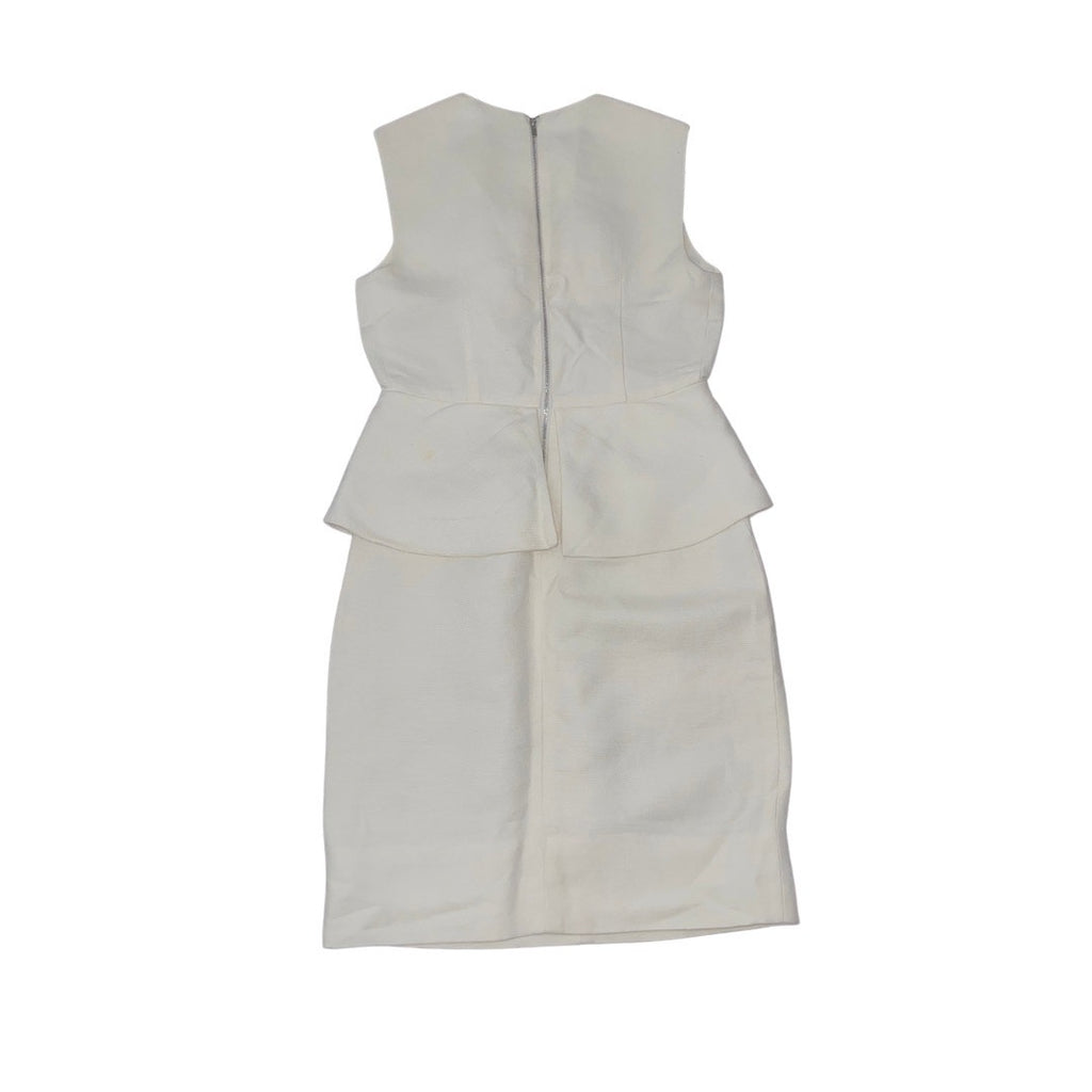 Diane Von Furstenberg Delian Dress Linen Blend Sleeveless V-Neck Size 0 Career