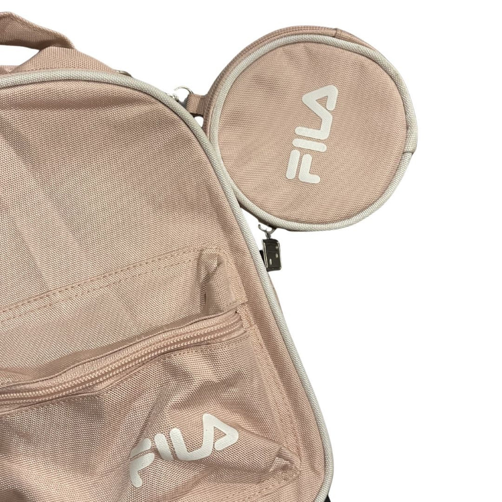 FILA Mini Backpack Light Pink 2 Piece Set Pouch Sporty Athletic Y2K 80s Handbags