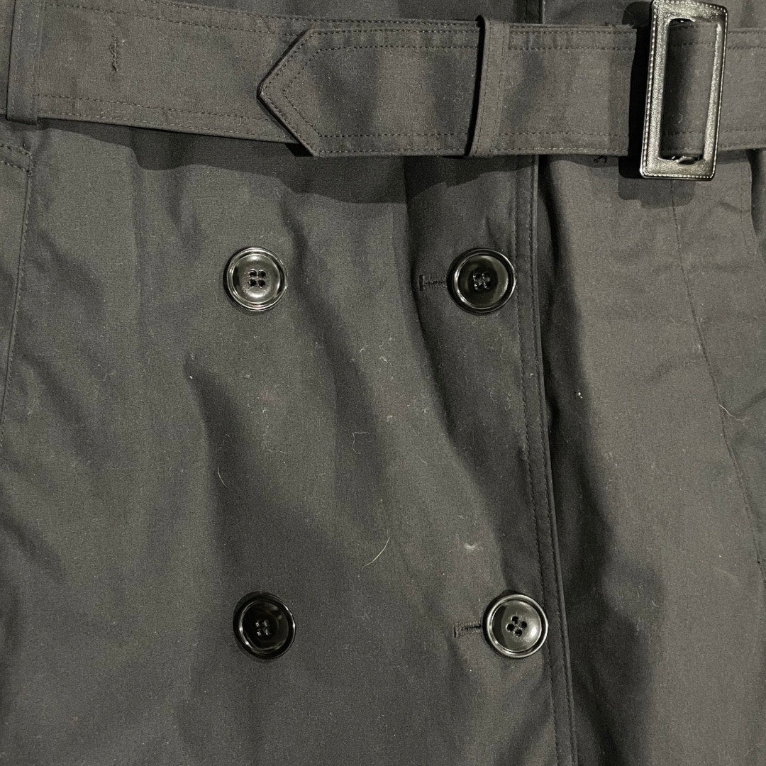 Garrison Collection Military Trench Coat Black Lined Army Women's Size 10S NWT