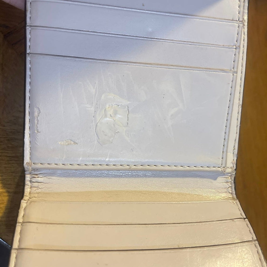 Coach Signature Canvas Small Trifold Compact Wallet Accessories