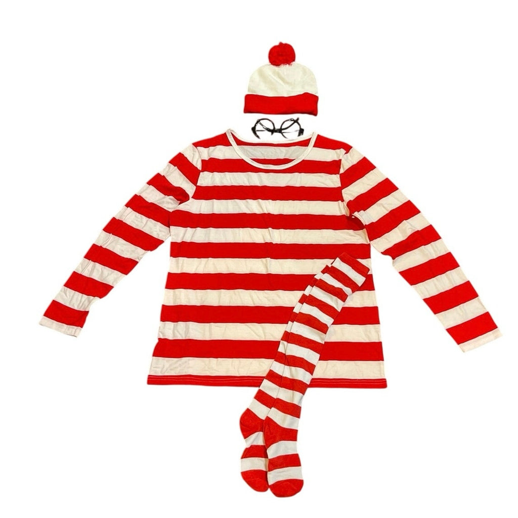 Uratot Where's Waldo Halloween Costume Adult SZ XXL Cosplay