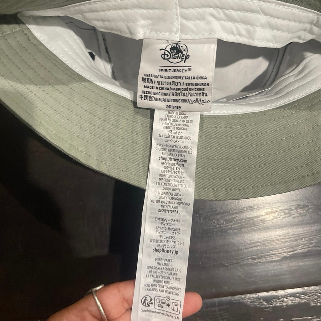 Disney Parks Animal Kingdom Green Camouflage Bucket Hat OneSize Mickey Mouse NWT
