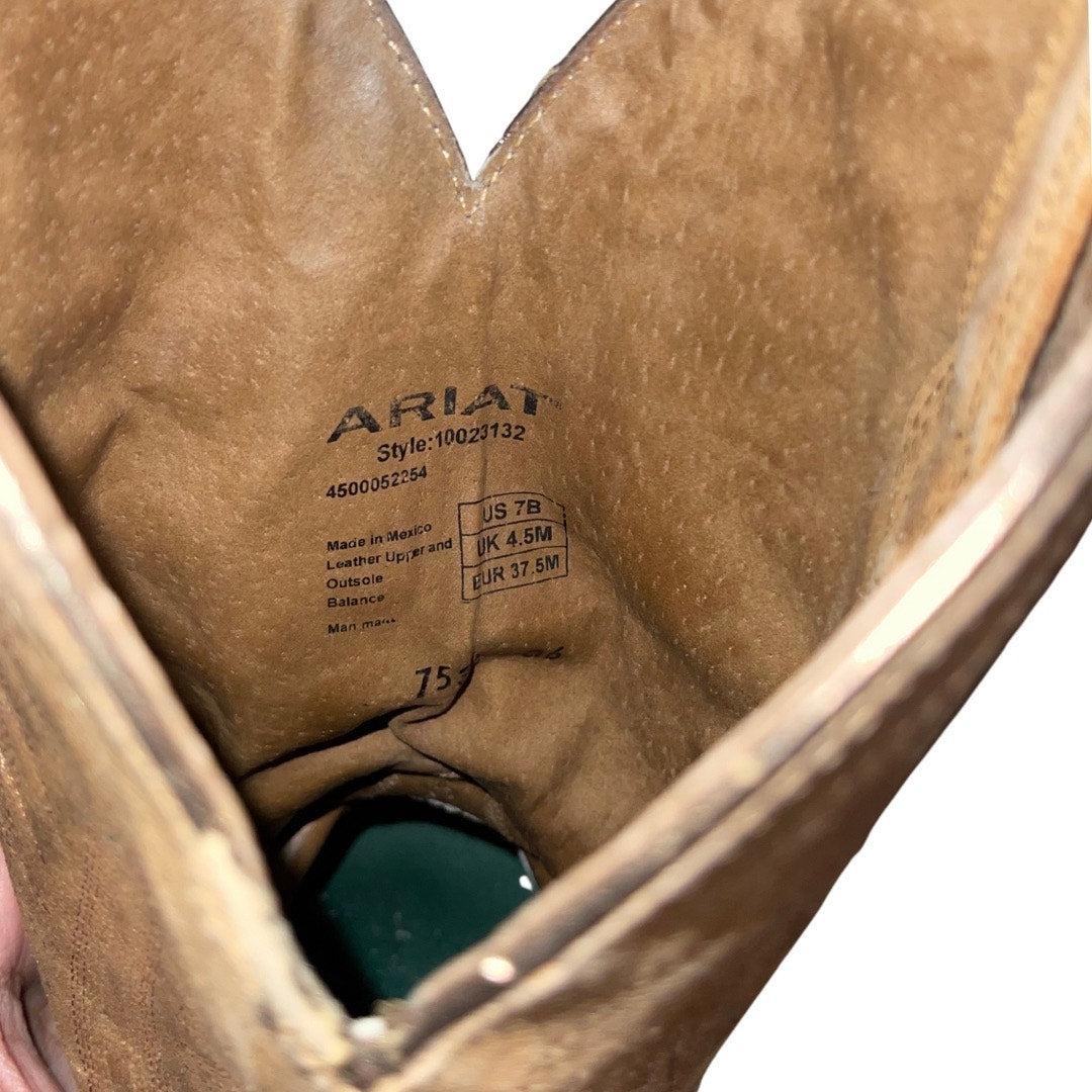 Ariat  Western Cowboy Suede Boots Square Toe Women Cowgirl Size 7