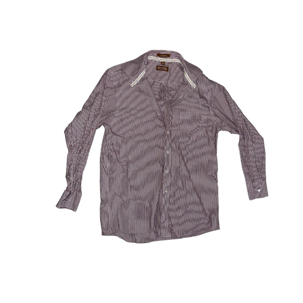 Michael Kors Men's button up collar Dress striped dress Shirt