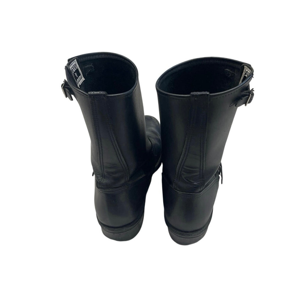 FRYE Engineer 12R Leather Pull on Boot Round Toe Biker Moto Size 10 Flaw