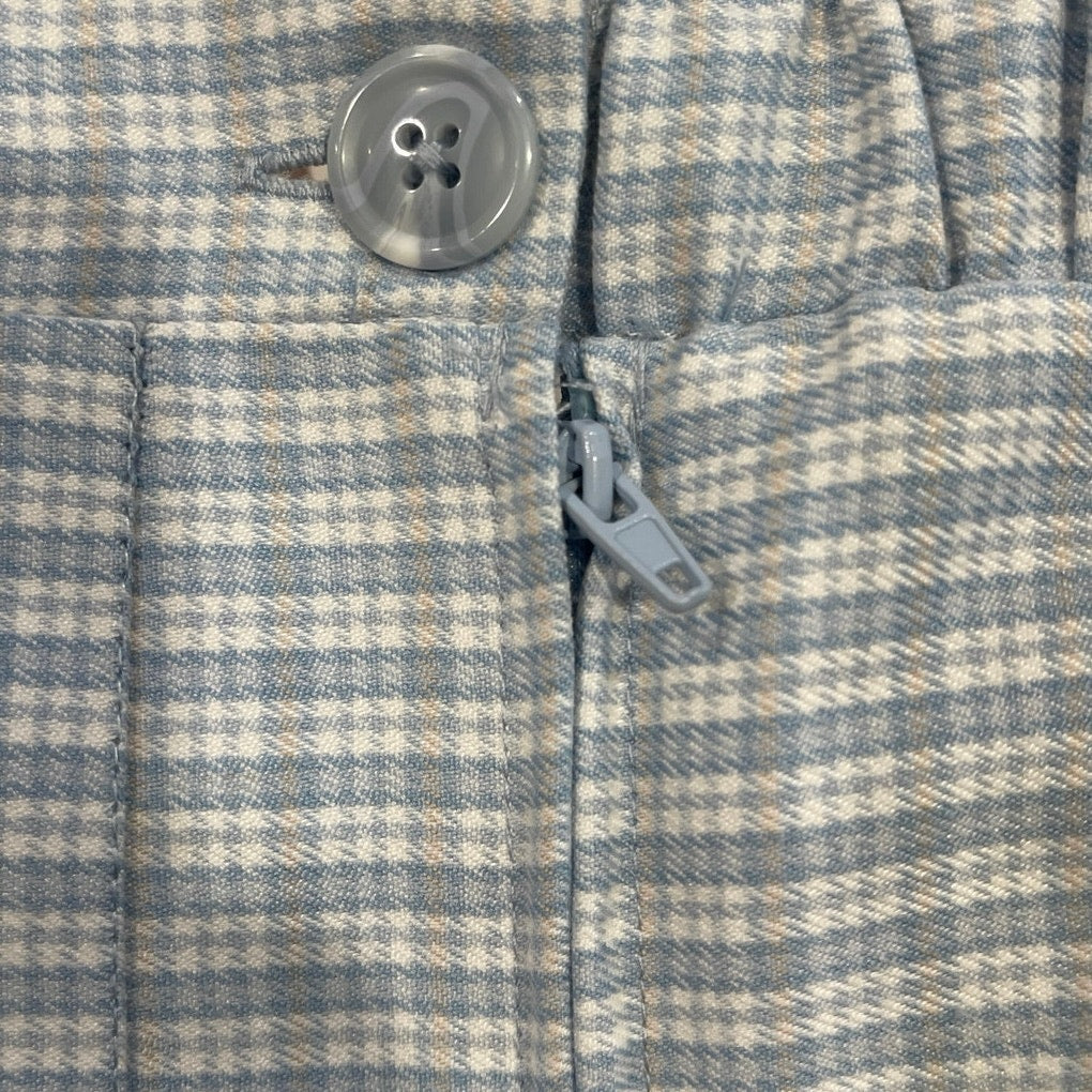 Rewind Plaid Pleated Skater Skirt SZ L High Waisted Schoolgirl Preppy Academia