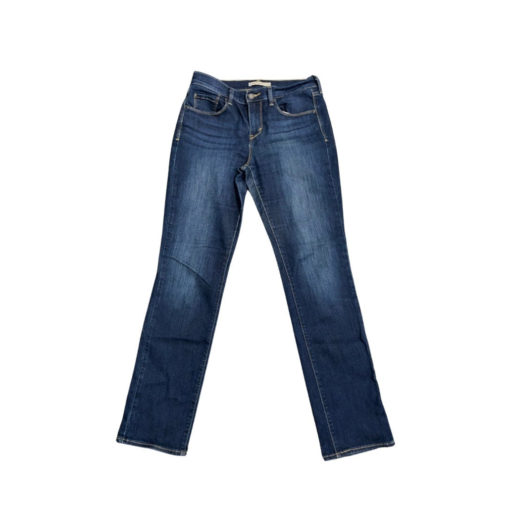 Women Dark Blue Wash 505 Levi's Straight Leg Size 4