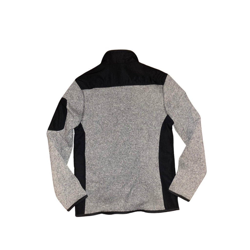 Beverly Hills Gray Black Polo Club Men Full Zip Jacket Small zippered pockets