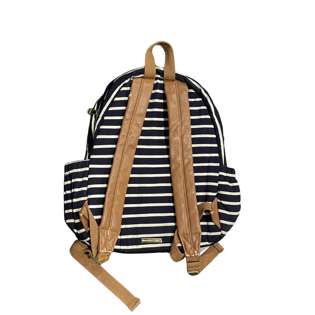 Madden Girl Striped Backpack Nautical Coastal School Daypack Handbags Travel