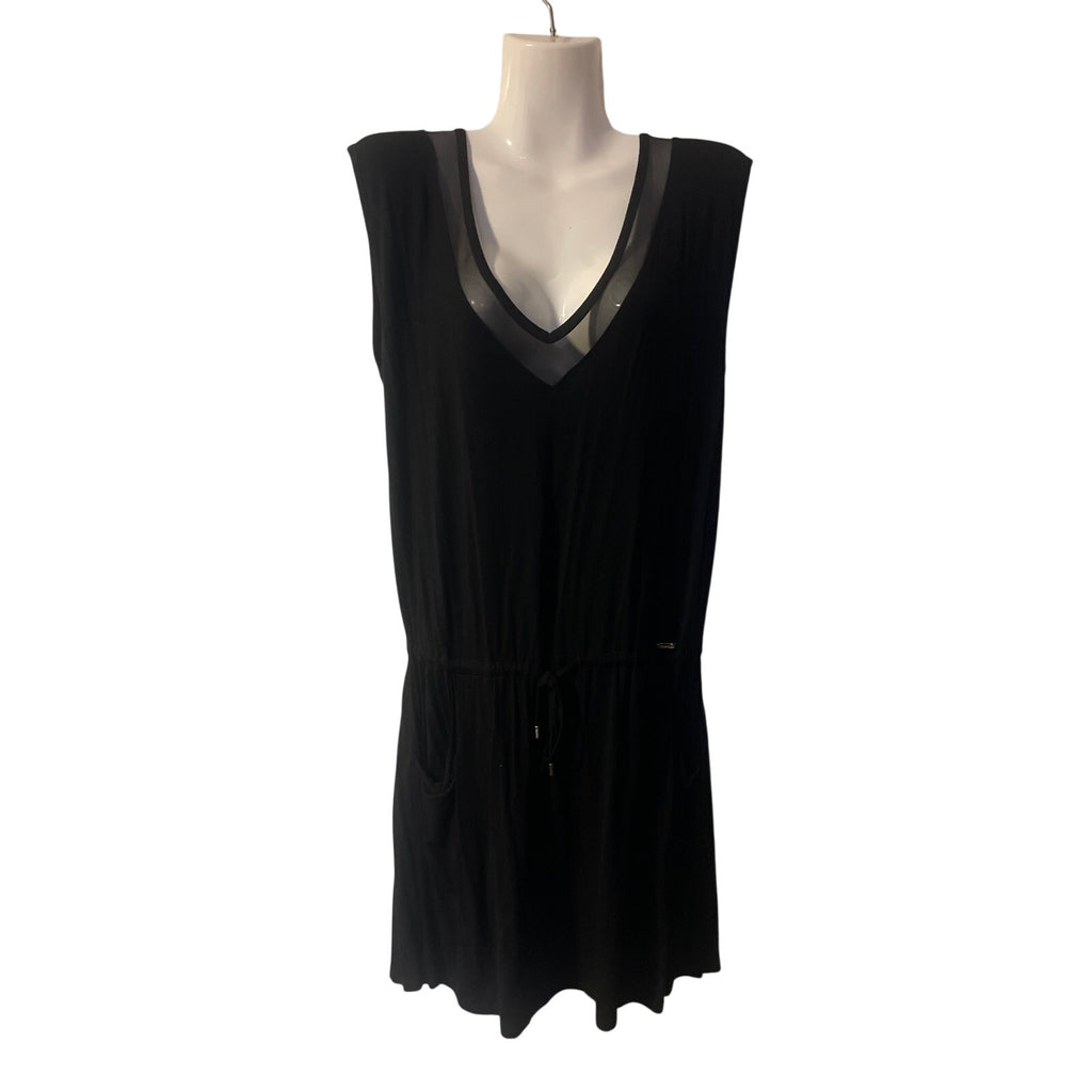 Calvin Klein Swimwear Romper Jumper Cover Up Tie Waist Pockets Beach Vacation