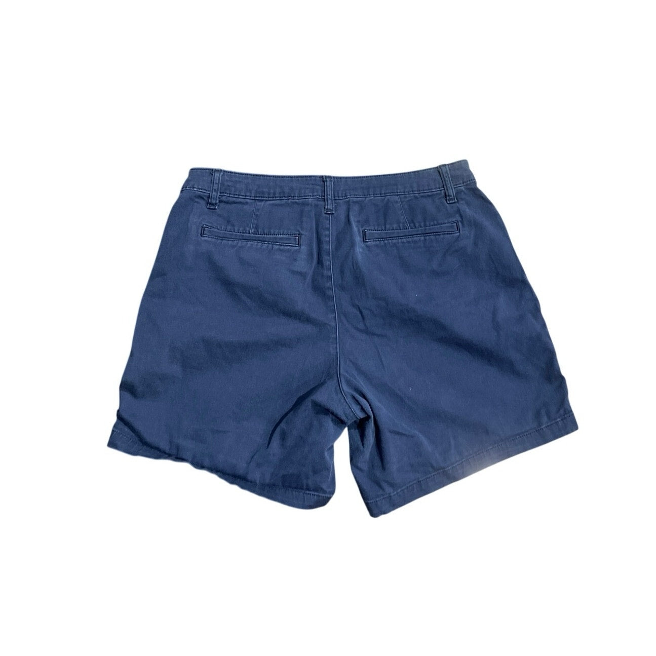 St. John's Bay Blue Chino Shorts SZ 12 Casual Nautical Coastal Preppy Streetwear