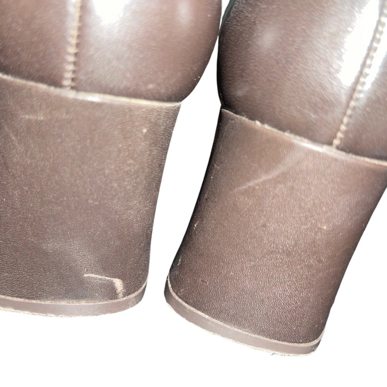 Vintage Calico Slip on Oxford Loafers Chunky Heel Shoes Made in brazil