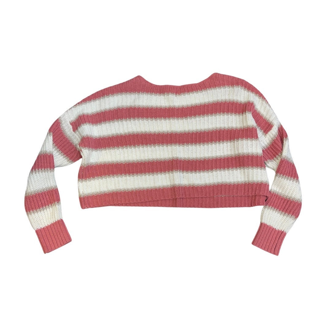 American Eagle Cropped Oversized Knit Sweater Size Medium Y2K Cozy Fall