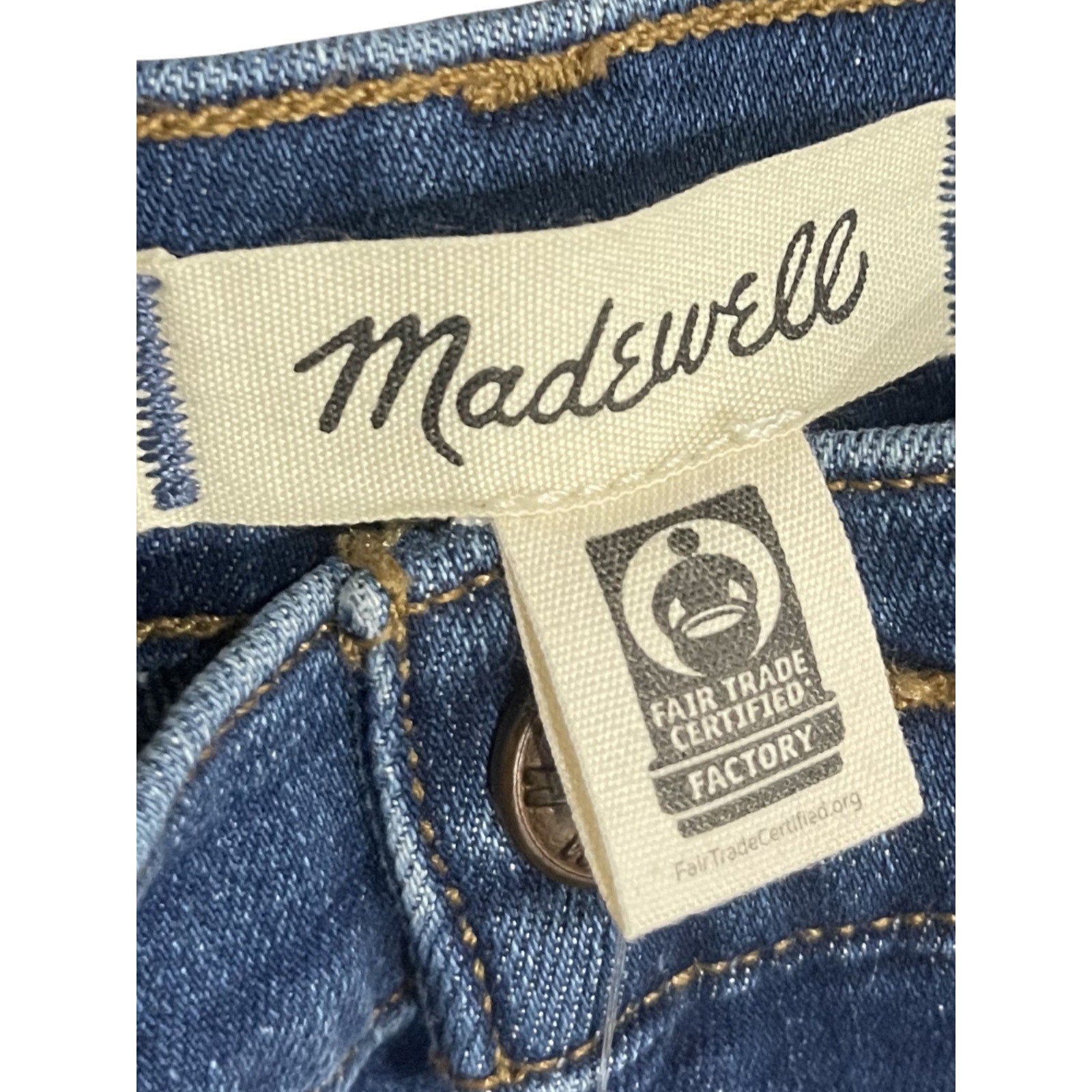 Madewell Flared Wide Leg Cropped Denim Jeans Raw Hem SZ 25 Retro Chic NWT