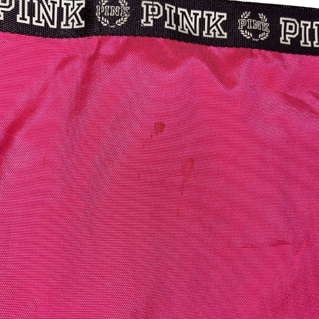 Victoria's Secret PINK Nylon Canvas Tote Bag Y2K Travel Carry On Weekender