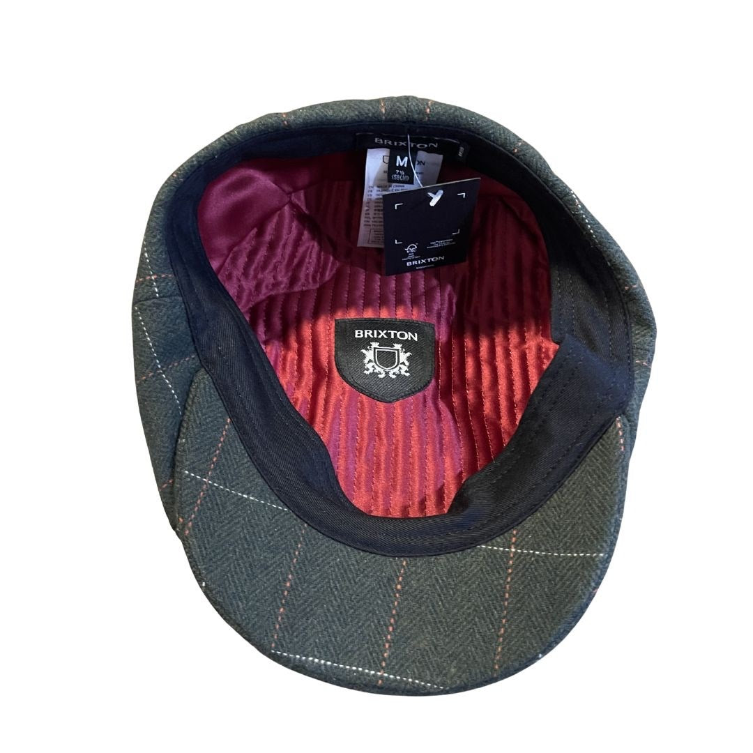 Brixton Brood Newsboy Snap Cap NWT 1920s Inspired Unisex Size Medium 7 1/2