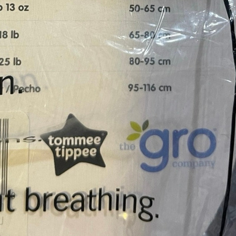 Tommee Tippee The Original GROBAG Baby Sleep Sack Onesie SZ 6-18M NWT Newborn
