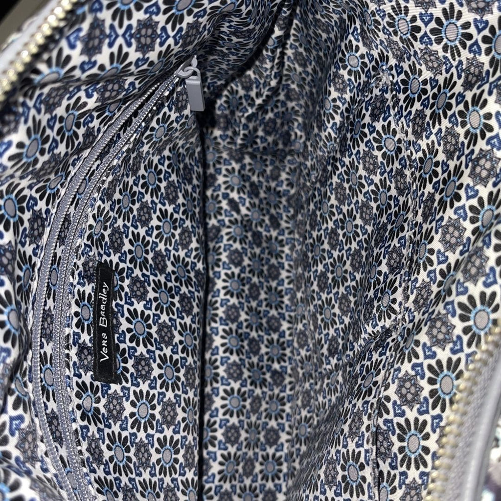 Vera Bradley Carson East West Quilted Cotton Tote Bag Medallion Boho Chic Artsy