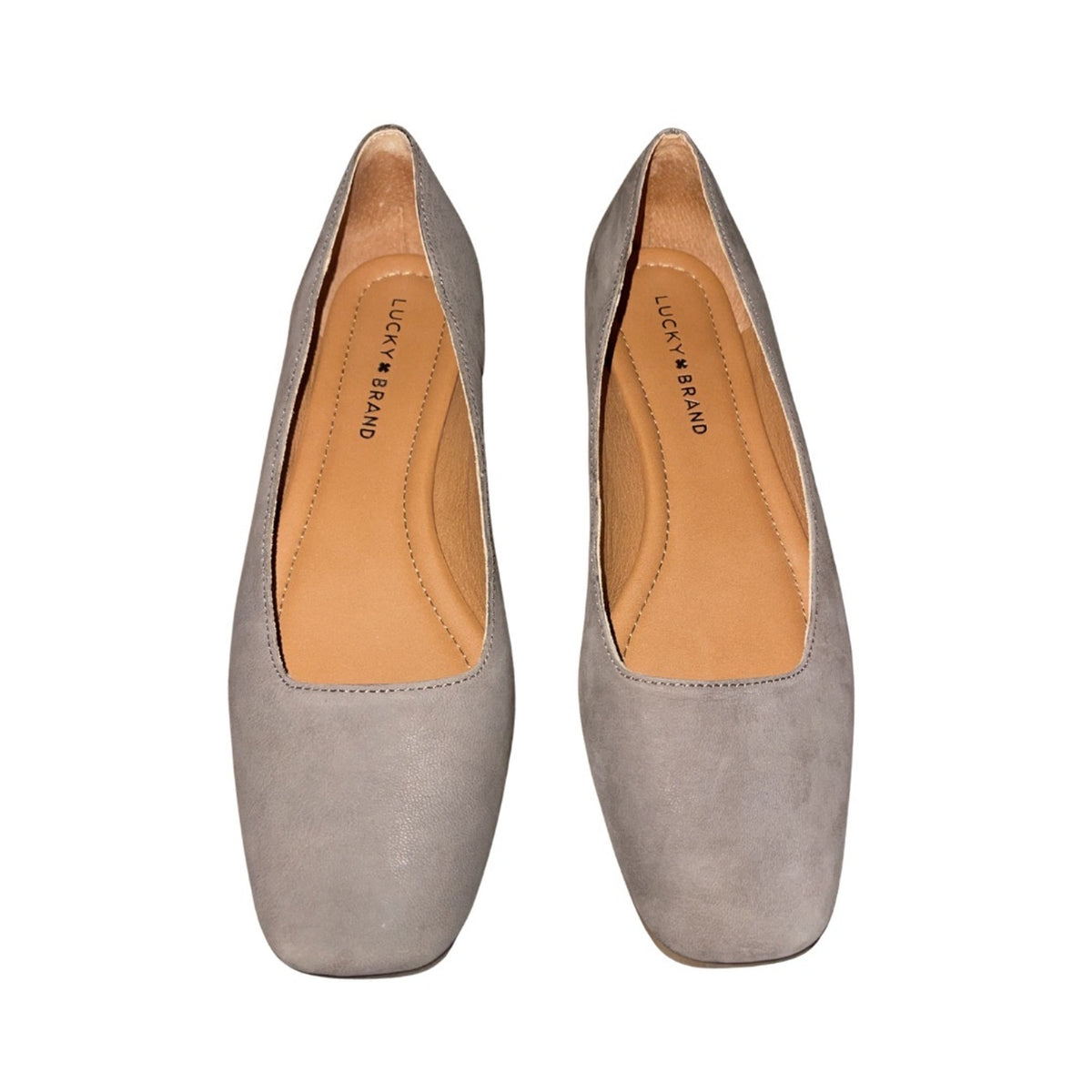 Lucky Brand Gray LK Dornet Flats Shoes Size 8.5 Casual Career Office Preppy