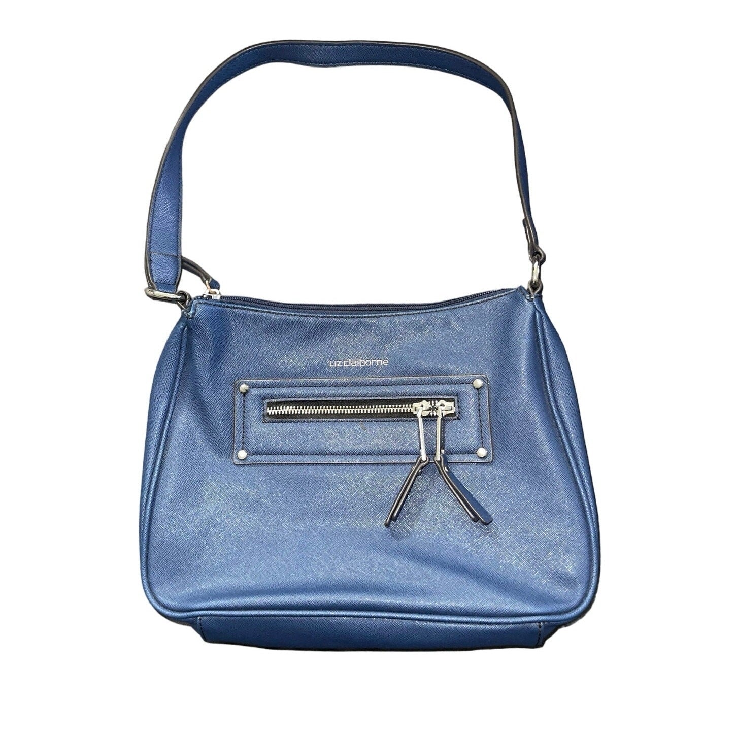 Liz Claiborne Vintage Blue Shoulder Bag Purse