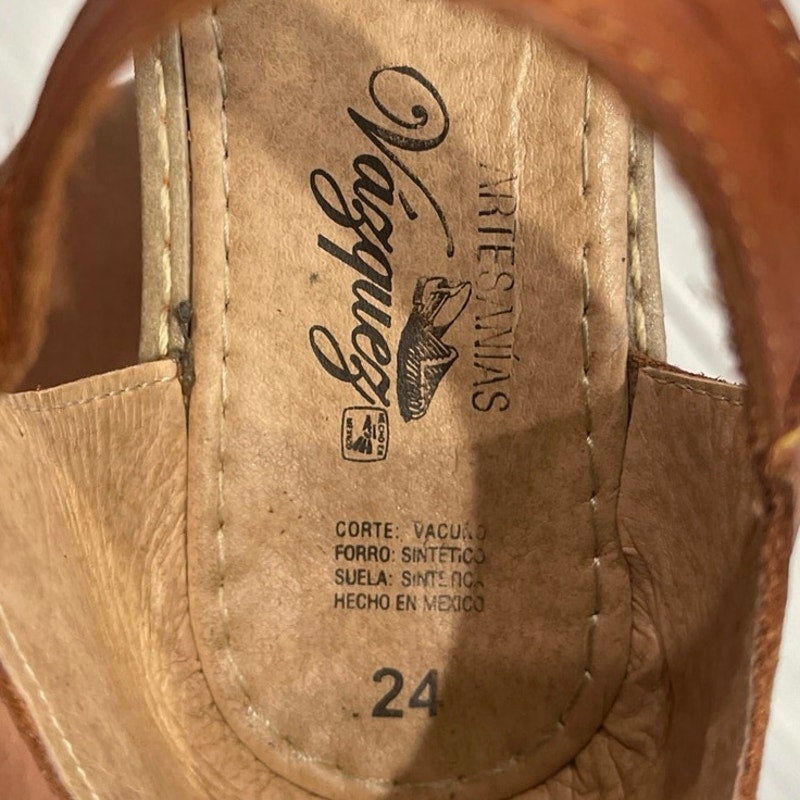 Arsenals Vasquez Mexican Handmade Leather Huaraches Sandals Made in Mexico SZ 6