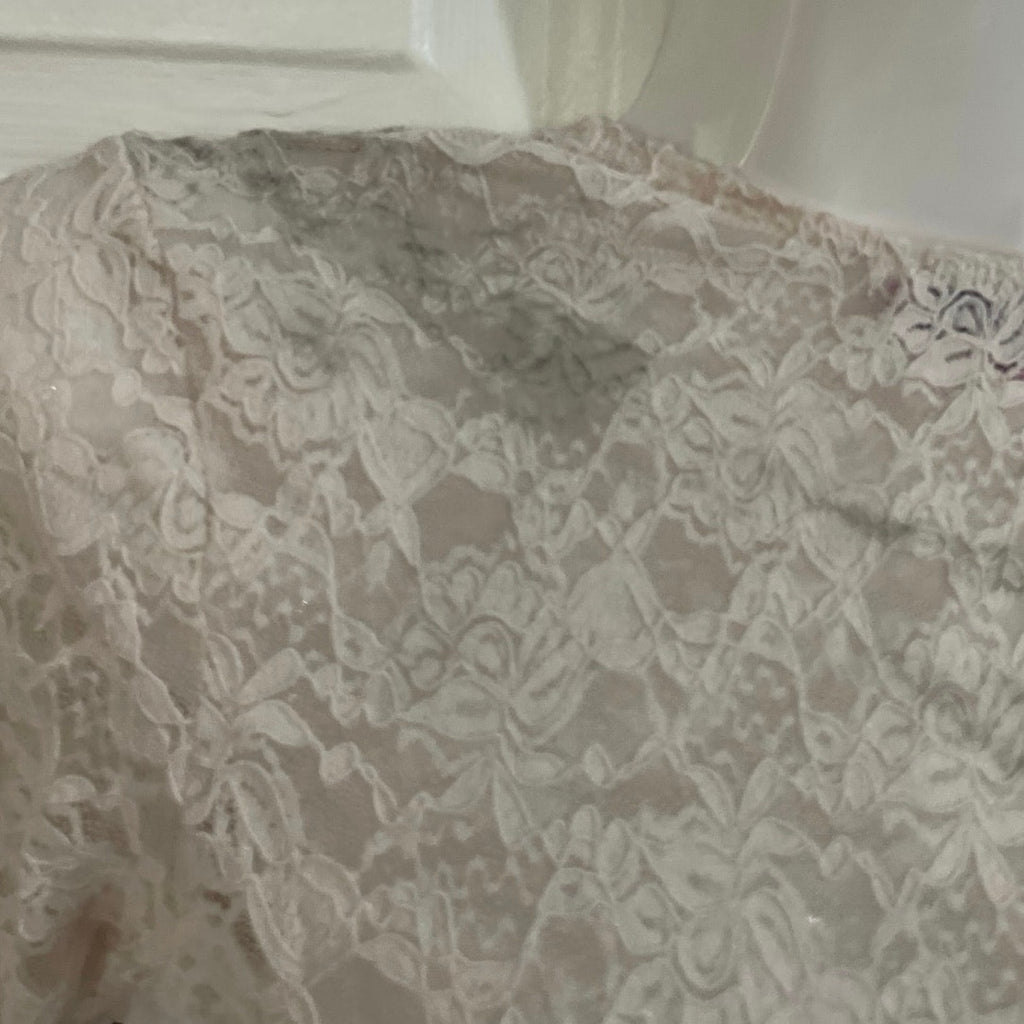 Edikted Zoey Sheer Lace Two Piece Bodysuit SZ XS Y2K Flirty Romantic Whimsy