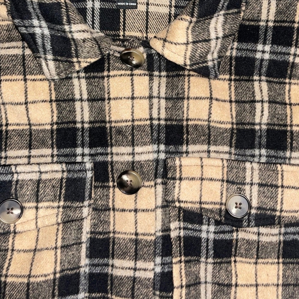 Forever 21 Women's Plaid Flannel button up shacket size Small