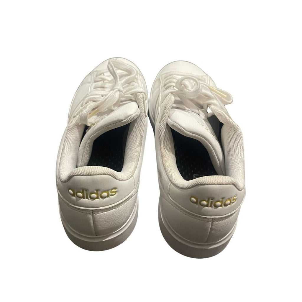 Adidas Grand Court 3.0 Sneakers All White SZ 8.5 Lightweight Comfort Streetwear