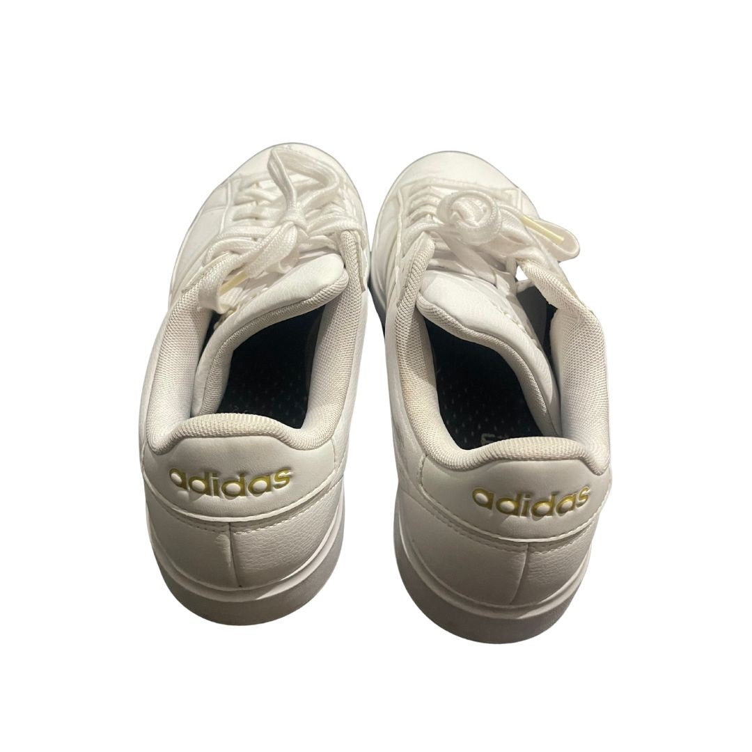 Adidas Grand Court 3.0 Sneakers All White SZ 8.5 Lightweight Comfort Streetwear