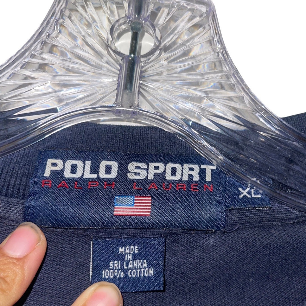 Polo Sport Logo Ralph Lauren Lot of 2 Polo Shirts XL Short Sleeve American Flag