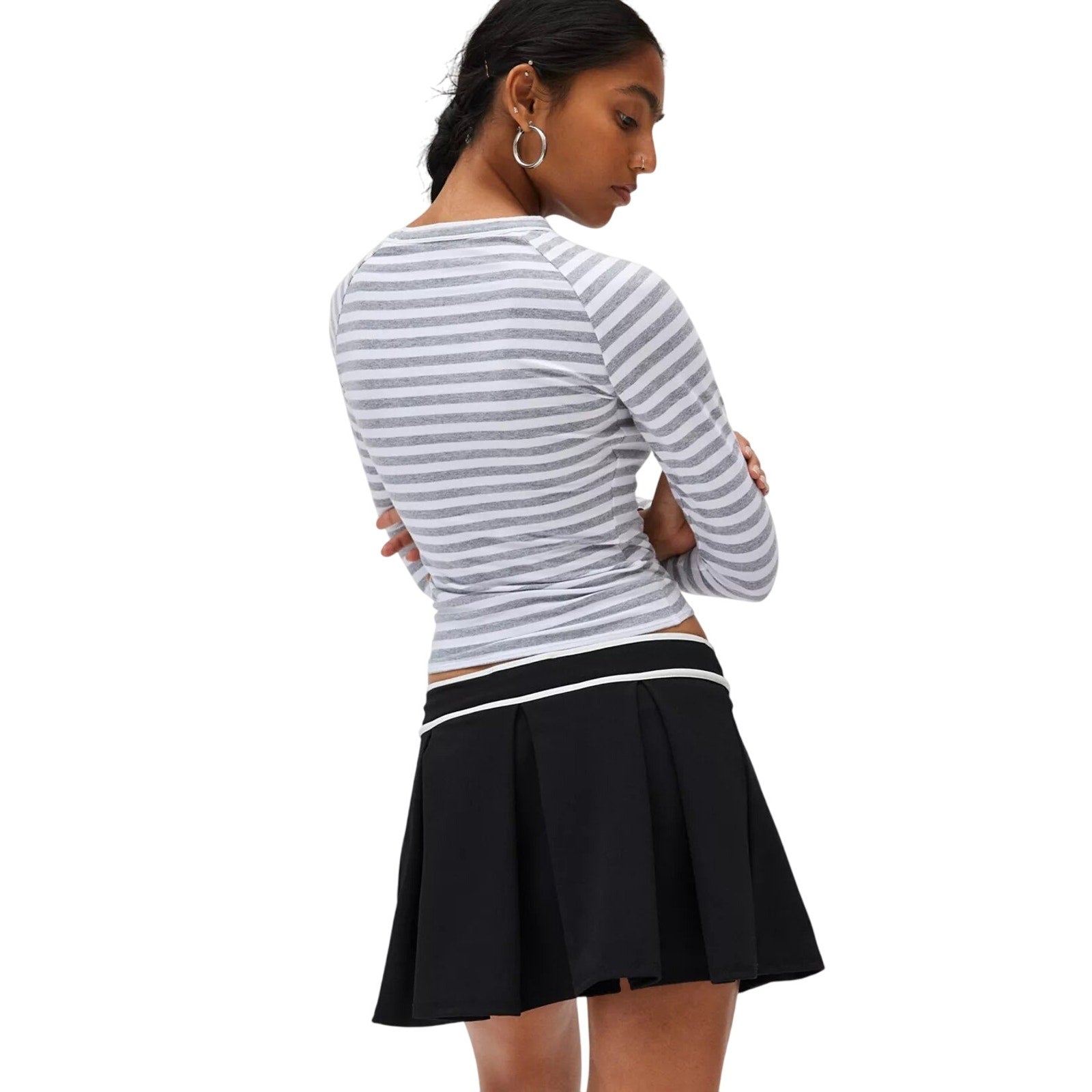 Urban Outfitters UO Athletic Pleated Mini Skirt Large Preppy Y2K Flirty Academia